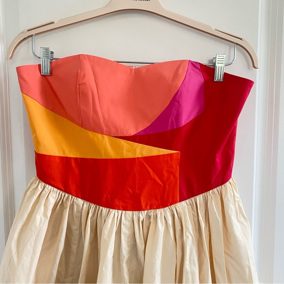 Anthropologie CeliaB Evocation Strapless Midi Dress Sz L NWT - Picture 4 of 5